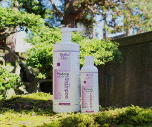 bottles of proscalp shampoo and conditioner